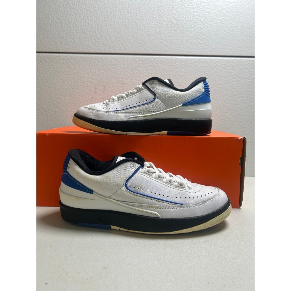 Jordan Air Jordan 2 Retro Low White Varsity Royal Women Size 8.5 #2818
